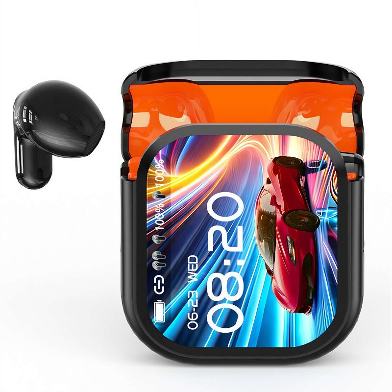 Ai Translation Earbud Real Time, Color Screen Noise-Canceling Translation Headphones, AI Translator with HD Display, LCD Touchscreen Noise for Travel, Business, Learning - Image 1